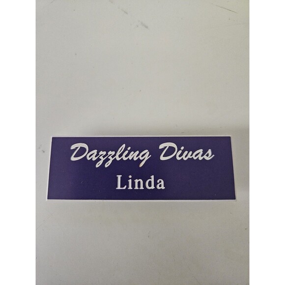 Vintage LINDA name Tag Costume Halloween - Picture 5 of 6